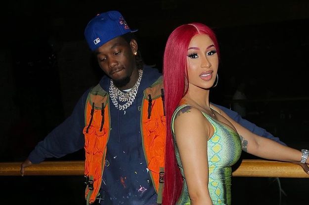 Cardi B's Bandana-Print Minidress and Hermès Birkin Bag