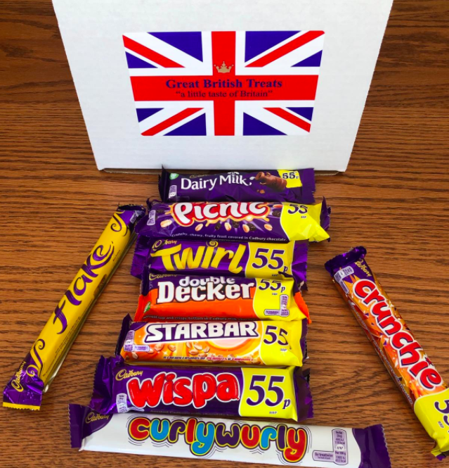 A reviewer photo of the various chocolate bars in the box