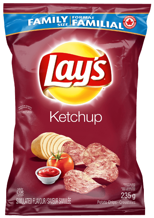 A bag of Lay’s Ketchup Chips