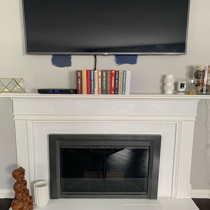 Reviewer image of the CovoBx on a mantle