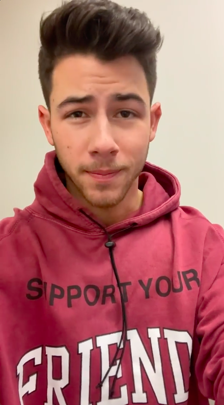 Nick Jonas talking about the "Jonas Blessing"