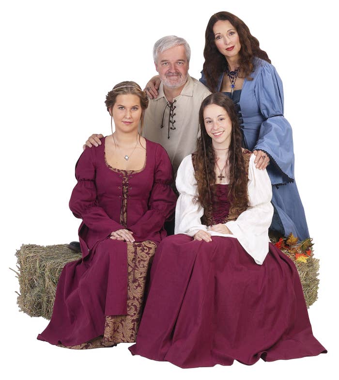 A family of peasants posing