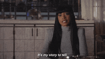 Keke Palmer saying, &quot;It&#x27;s my story to tell&quot;