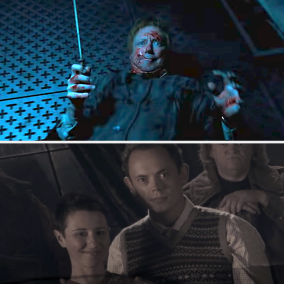 Arthur Weasley being attacked in the Department of Mysteries; Neville&#x27;s parents in a photograph of the original Order