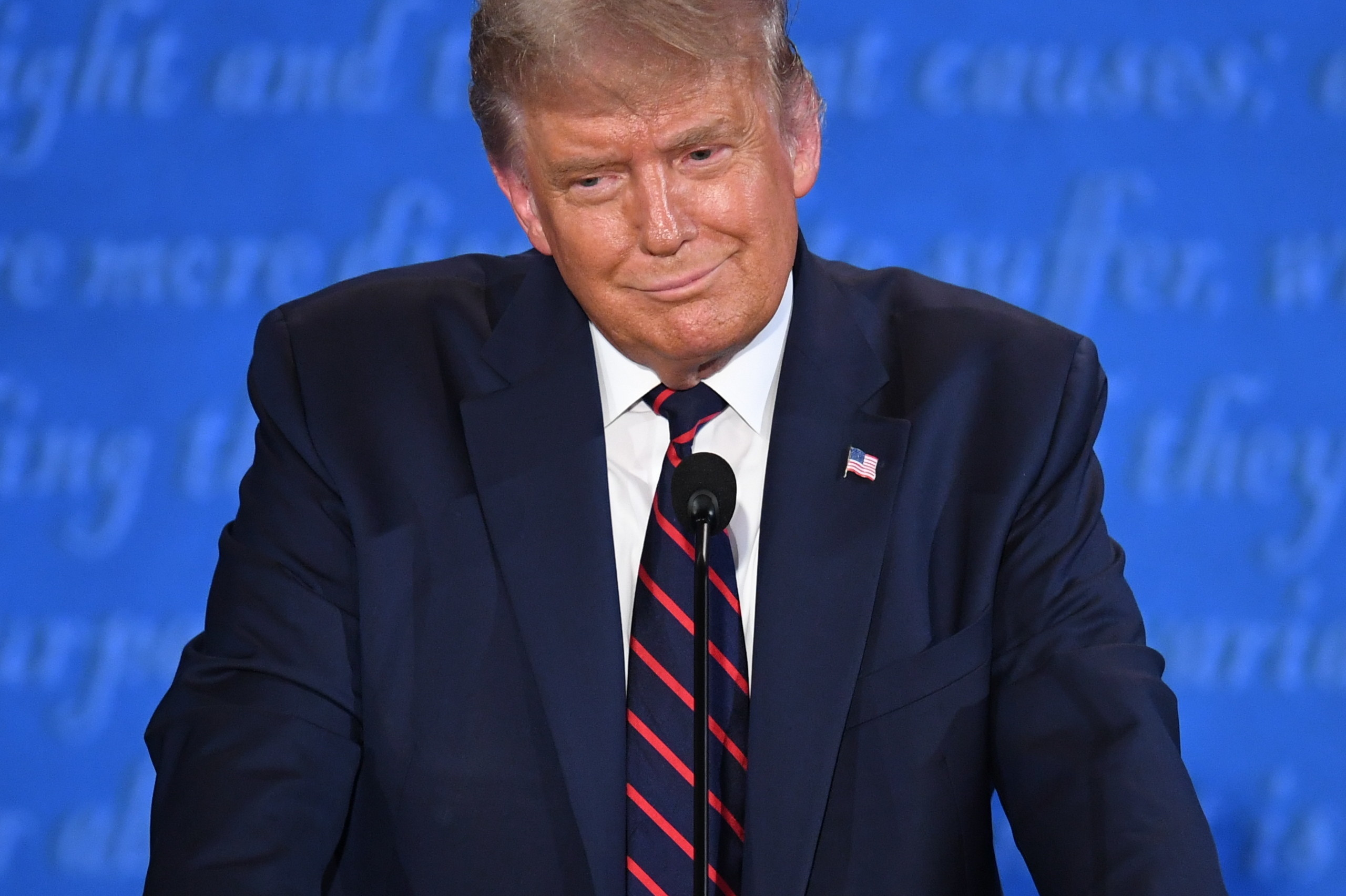 President Trump standing at a podium