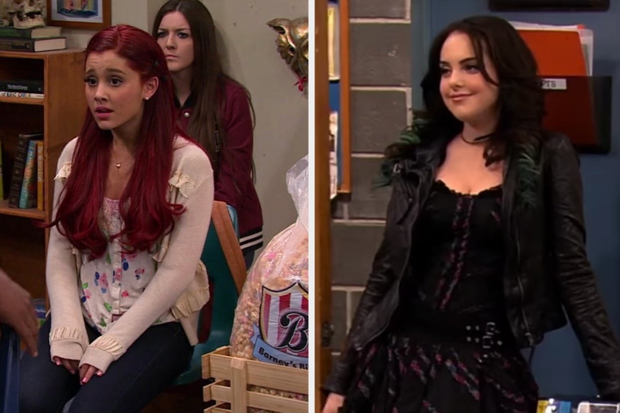 Ariana Grande and Elizabeth Gillies in &quot;Victorious&quot;
