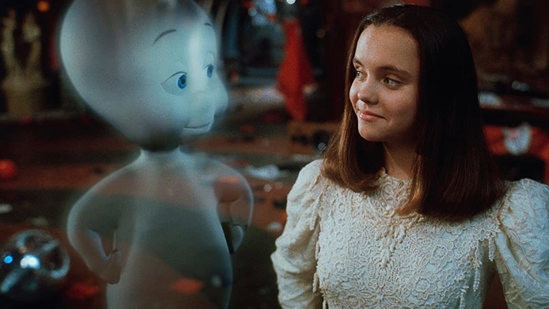 Casper and Christina Ricci as Kat smiling at each other