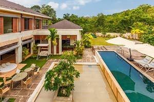 Villa Grande is an exclusive and luxury furnished 4 bedroom villa with private swimming pool in Goa.