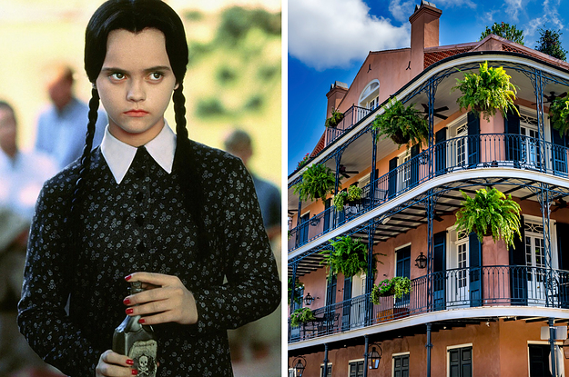Wednesday Addams and the New Orleans French Quarter
