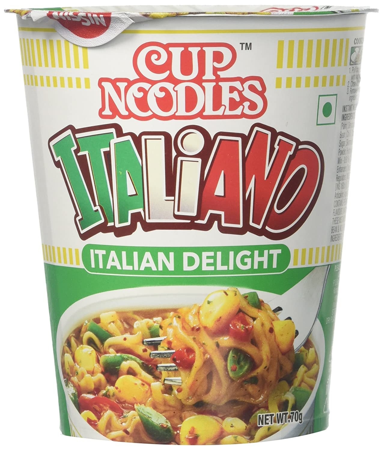 Packaging of the cup noodles 