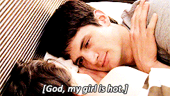 lying in bed, Nathan says &quot;God, my girl is hot&quot;