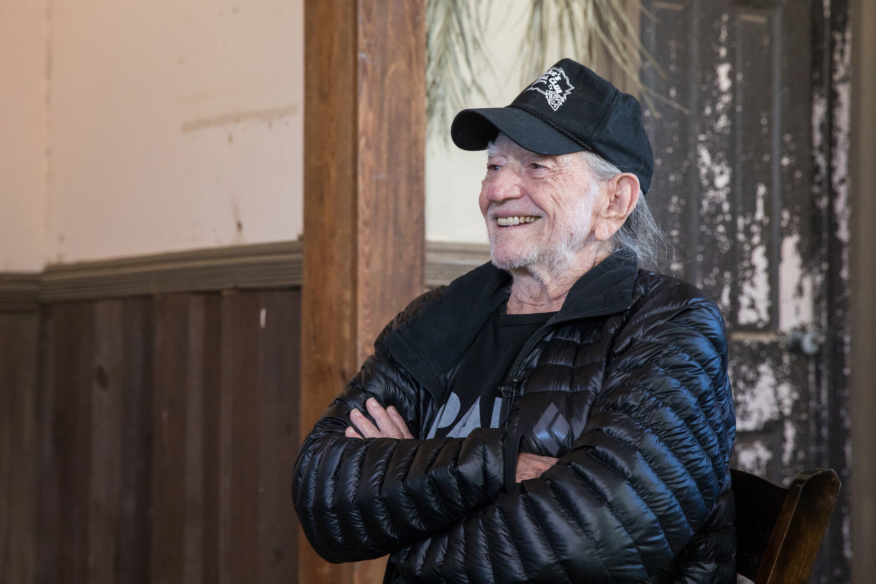 Willie Nelson smiling