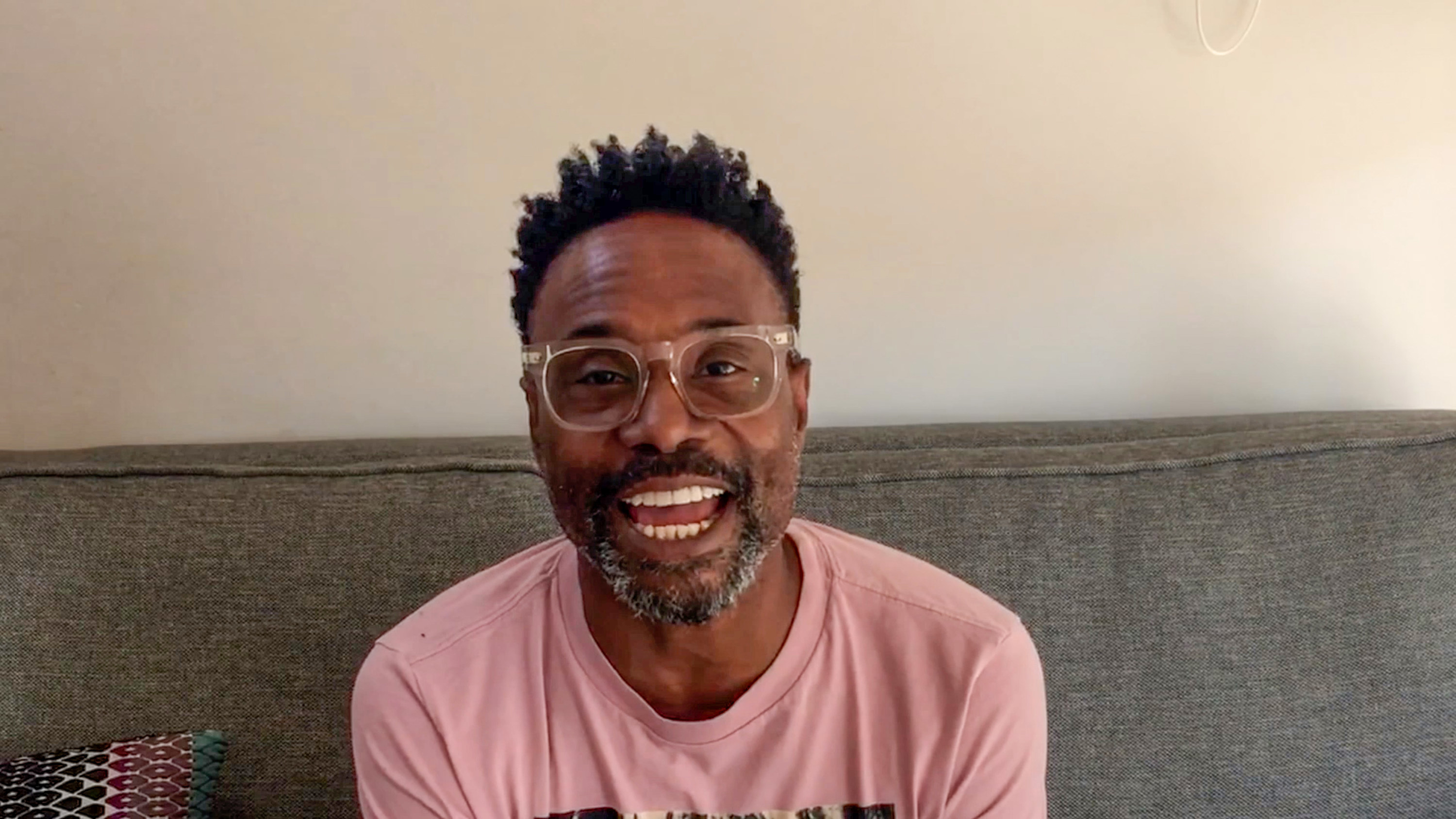 Billy Porter speaking to a camera