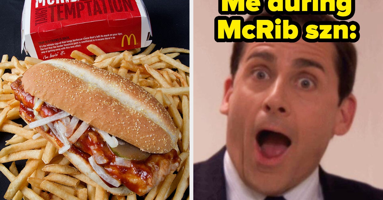 The McRib Is Actually Coming Back To McDonald’s, And Fans Couldn’t Be