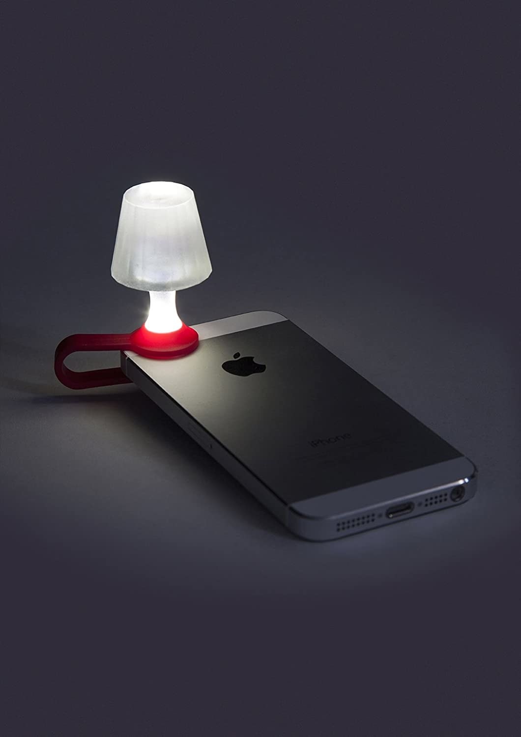 white lamp on the flashlight of a phone