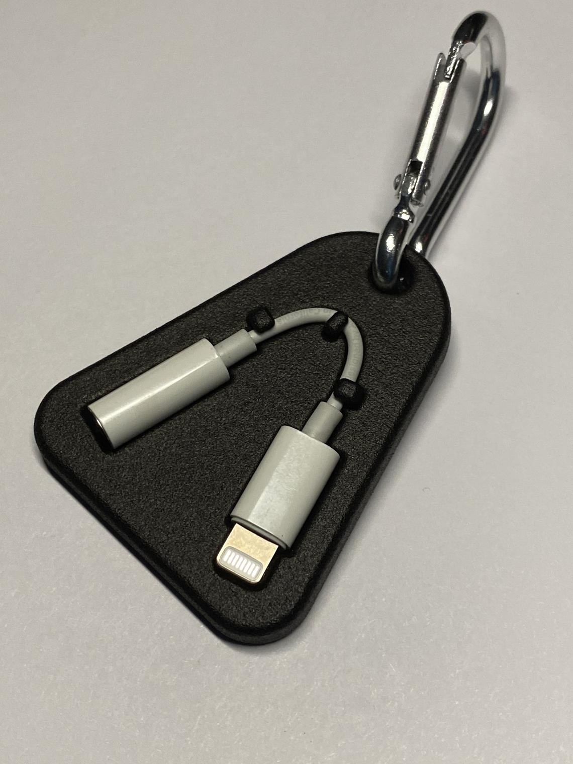 keychain with phone adapter