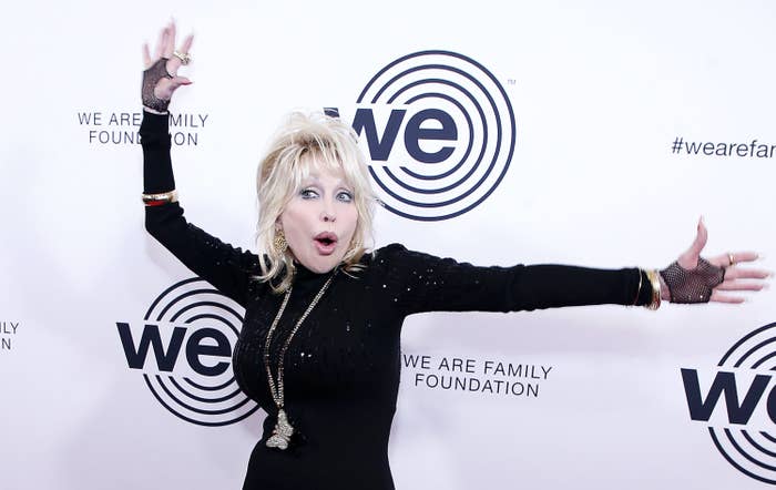 Dolly Parton attends We Are Family Foundation honors Dolly Parton &amp;amp; Jean Paul Gaultier at Hammerstein Ballroom on November 05, 2019 in New York City.