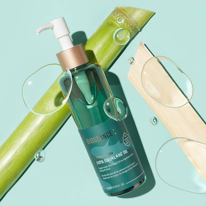Bottle of Biossance 100% squalane oil