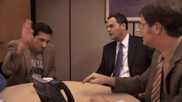 GIF of Michael Scott from The Office saying “Thank You”