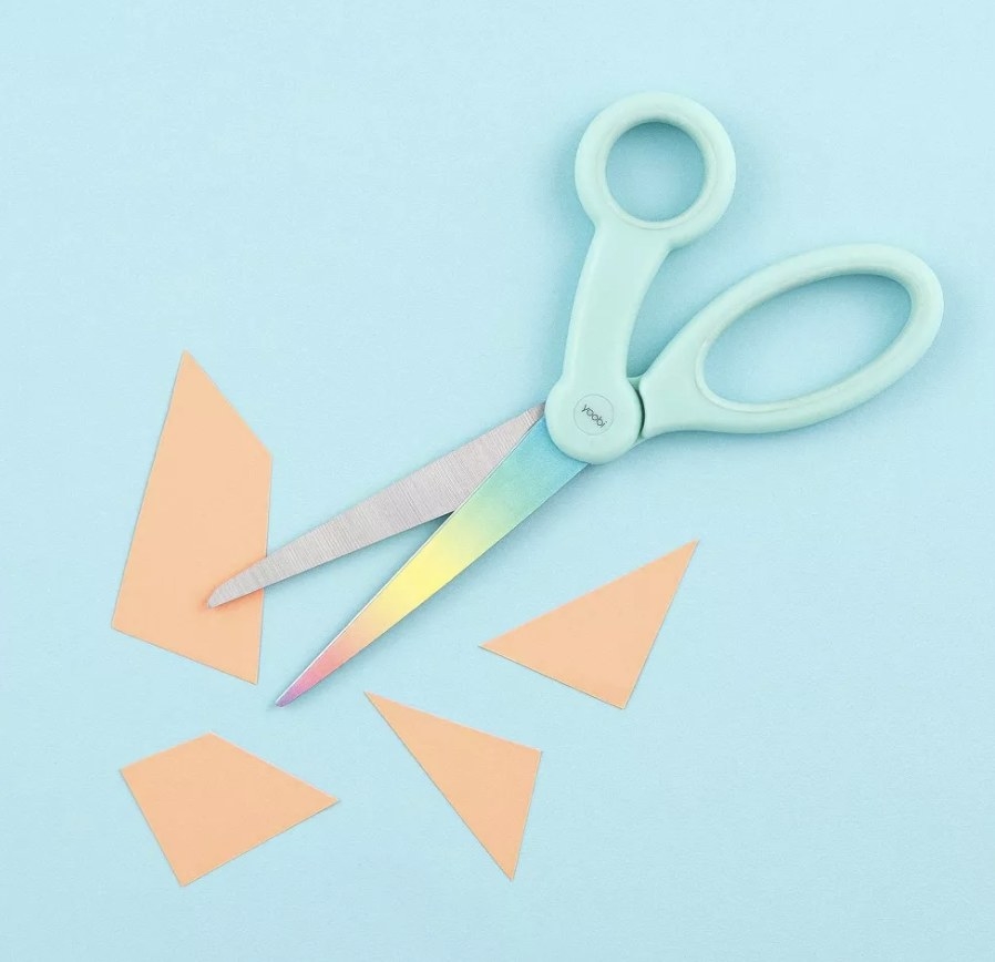 Scissors in mint with ombre blade