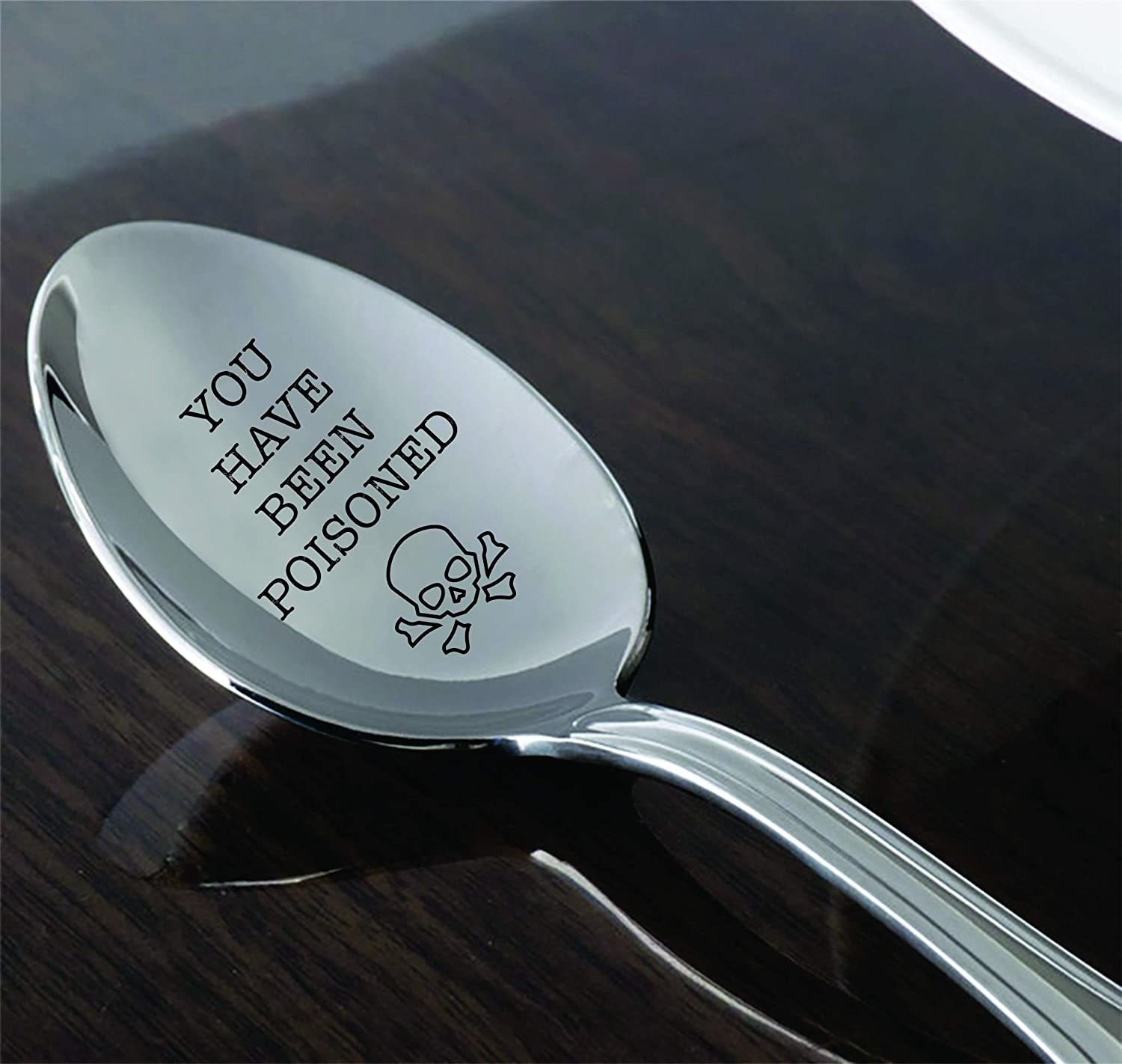 A spoon that says you have been poisoned with a skill