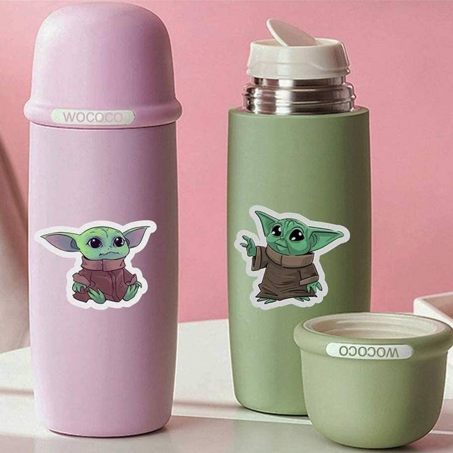 Star Wars The Mandalorian Baby Yoda Kids' Plastic Water Bottle 2