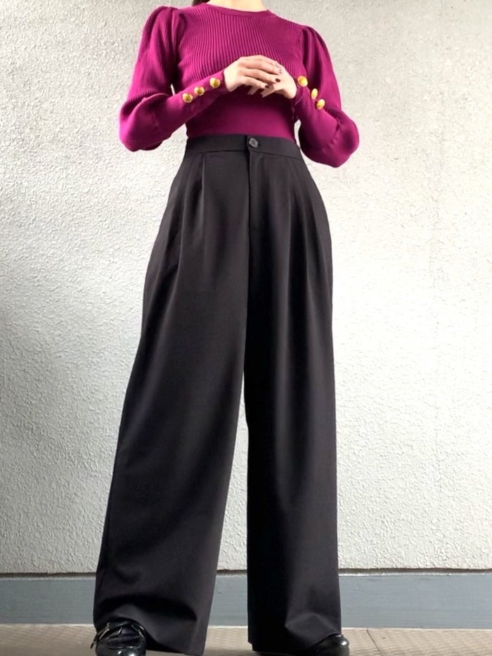 このシルエット、理想だわ…。ZARAの「ワイドパンツ」一年中ヘビロテできる優秀さです！