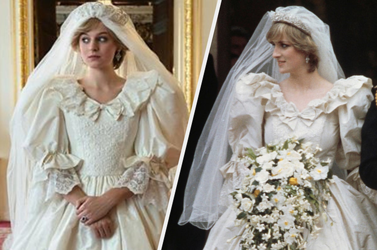 The Crown Recreated Princess Diana S Wedding Look