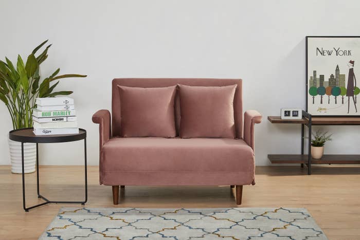 The pink convertible chair 