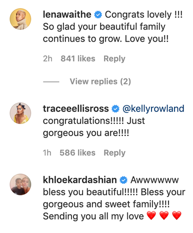 Lena Waithe, Tracee Ellis Ross, and Khloe Kardashian with more positive comments