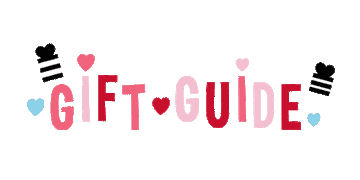 A gif that says &quot;gift guide&quot;