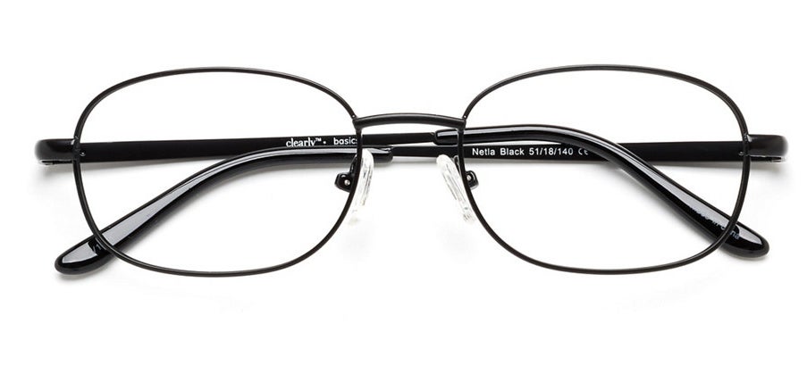 the black wire frame eyeglasses
