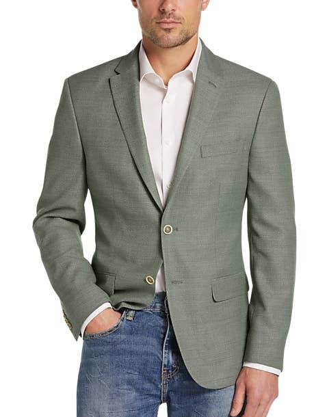 Tommy hilfiger green deals modern fit sport coa