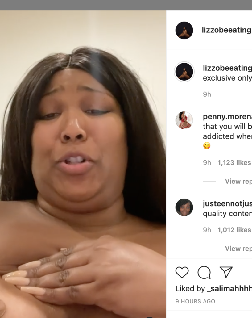 Watch Lizzo Struggle to Remove Nipple Pastie in Painful Vid