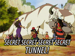 The Nomads dancing around Appa singing &quot;Secret secret secret secret TUNNEL!&quot;
