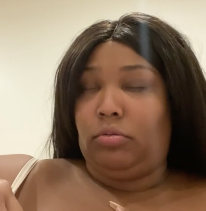 Lizzo Films Herself Struggling to Remove Days-Old Nipple Pasty