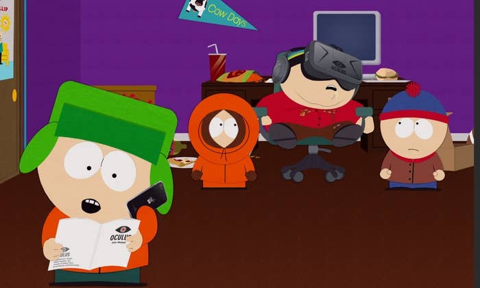 Cartman uses Oculus Rift