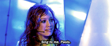 Isabella says, &quot;Sing to me, Paolo&quot;