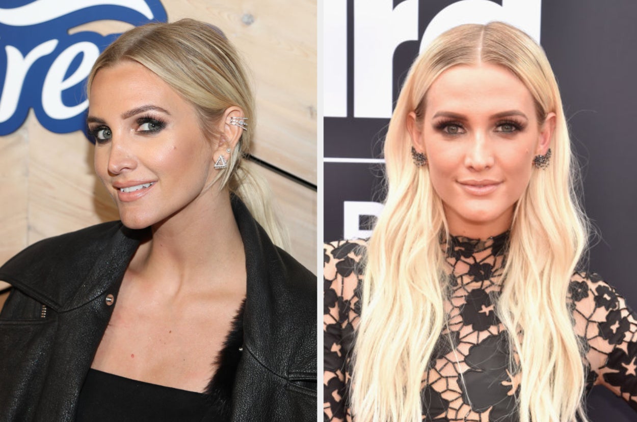 Ashlee Simpson smiling