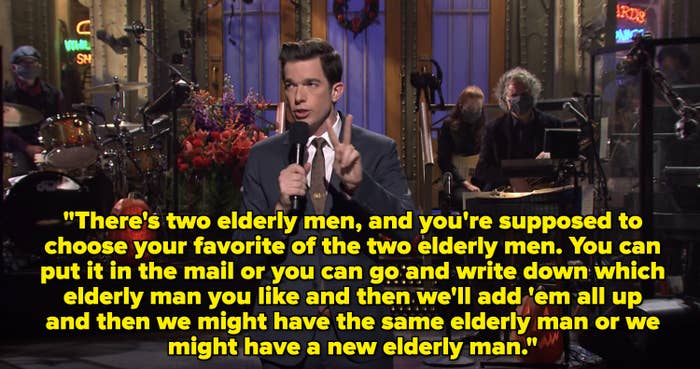 There&#x27;s two elderly men, and you&#x27;re supposed to choose your favorite of the two elderly men. You can put it in the mail or you can go and write down which elderly man you like&quot;