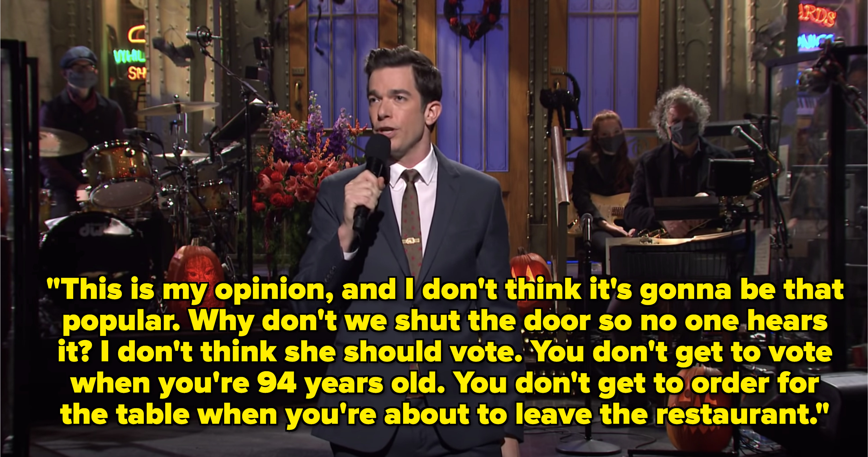 &quot;I don&#x27;t think she should vote. You don&#x27;t get to vote when you&#x27;re 94 years old. You don&#x27;t get to order for the table when you&#x27;re about to leave the restaurant.&quot;