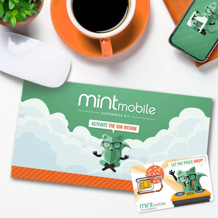 Mint SIM card with welcome packet
