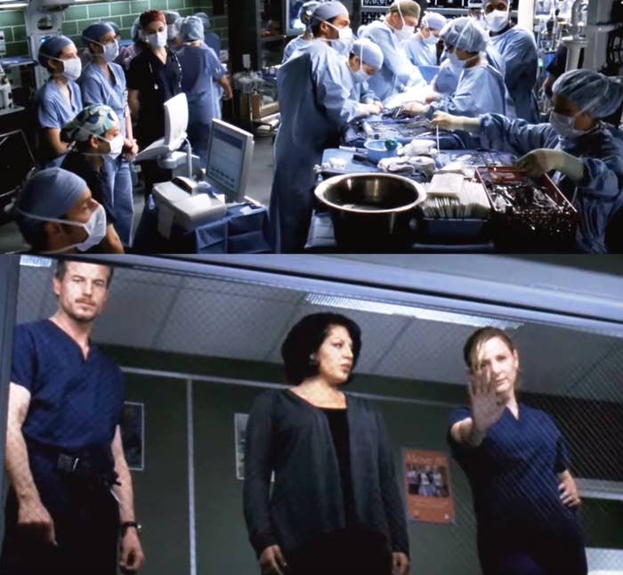 The cast of &quot;Grey&#x27;s Anatomy&quot; during the musical episode &quot;Song Beneath the Song.&quot;
