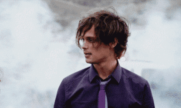 Spencer Reid still being extremely hot and attractive after clearly being in a very intense fight and fire.