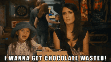 Little girl saying, &quot;I wanna get chocolate wasted&quot;