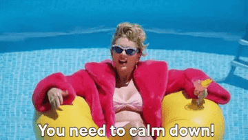 Taylor saying &quot;You need to calm down&quot;