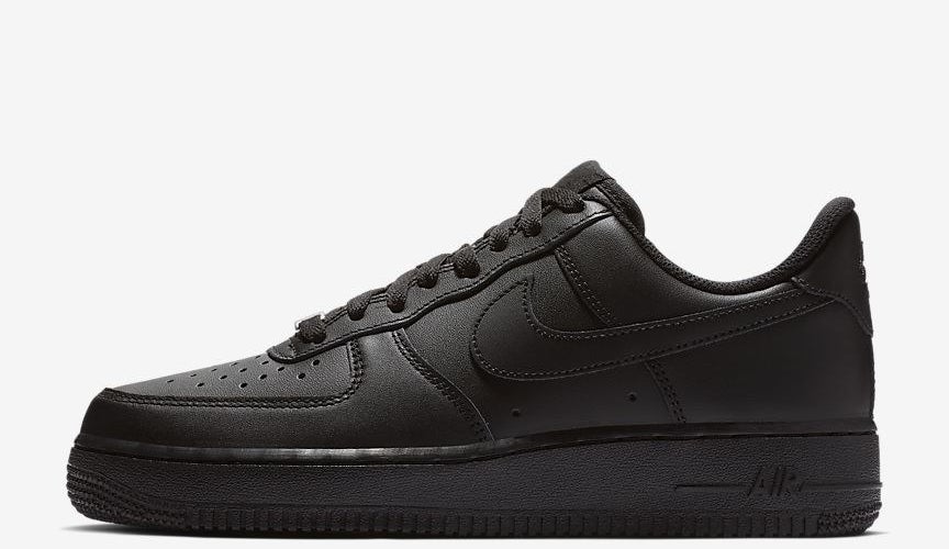 Black air force one sneakers