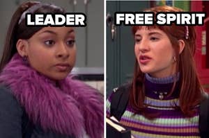 leader and free spirit labels over raven and chelsea