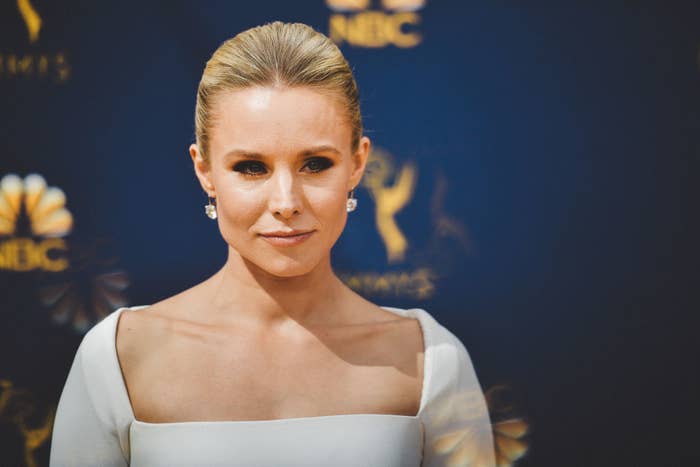 Kristen Bell on the 2018 Emmy Awards red carpet