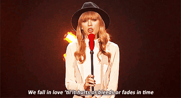 Taylor performing &quot;State of Grace&quot; on the X Factor